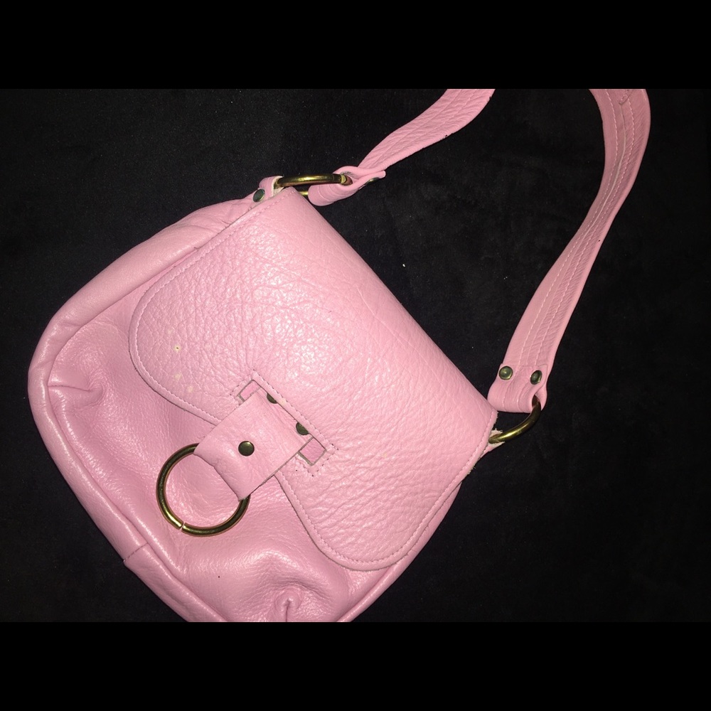 Pink Leather Purse